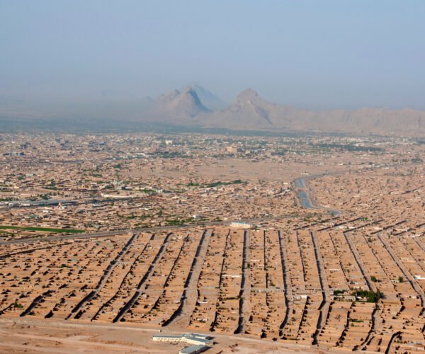 Aerial view of Kandahar, Afghanistan
