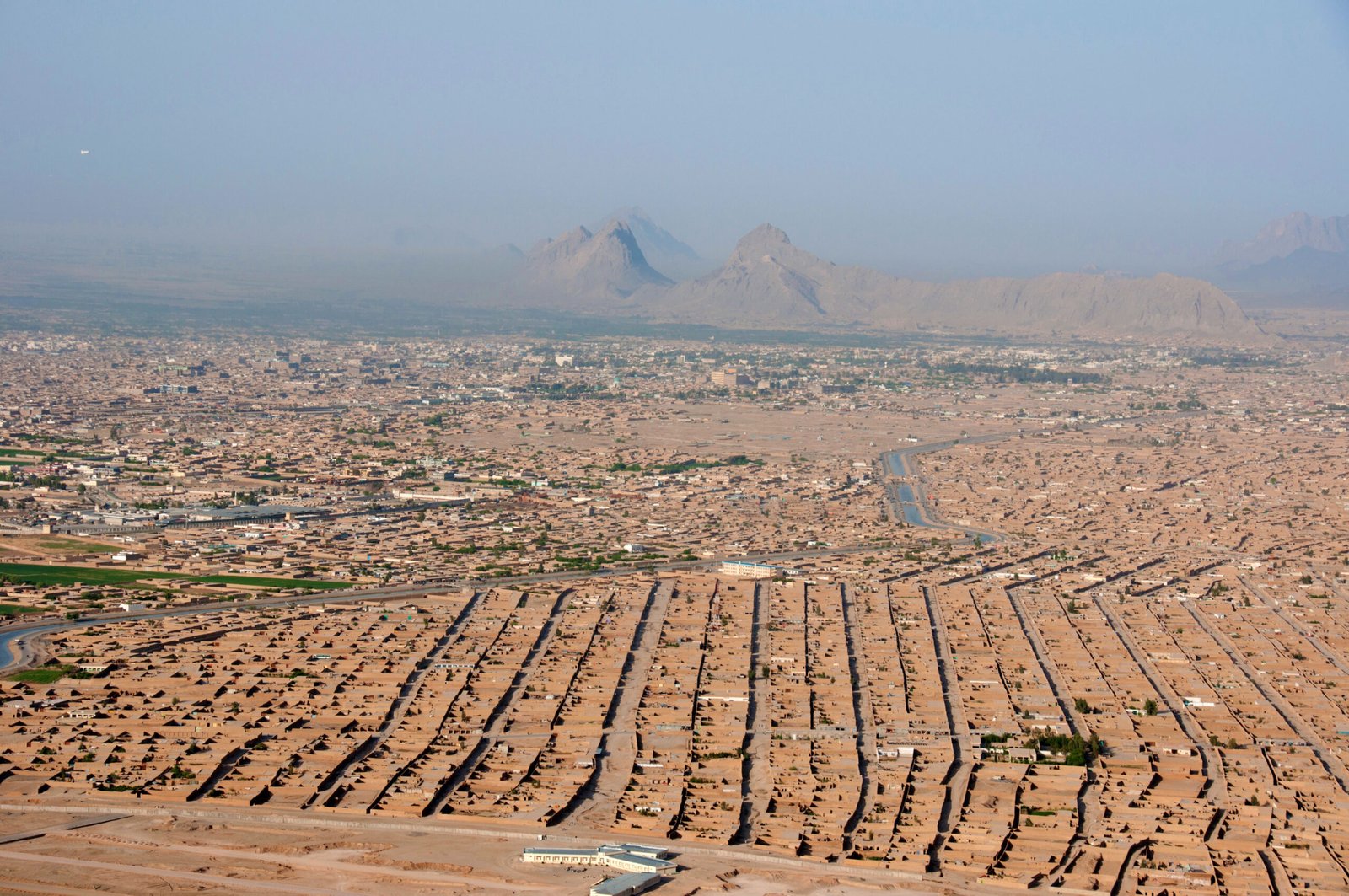 Aerial view of Kandahar, Afghanistan
